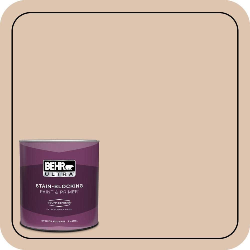 BEHR ULTRA 1 qt. #N250-2A Bali Sand Extra Durable Eggshell Enamel Interior Paint & Primer