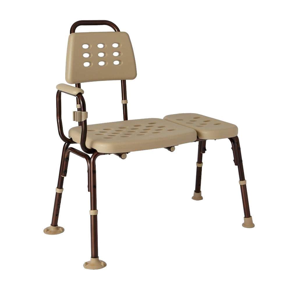 Medline Elements Collection 19 in. W x 24 in. D Transfer Shower Seat with Microban