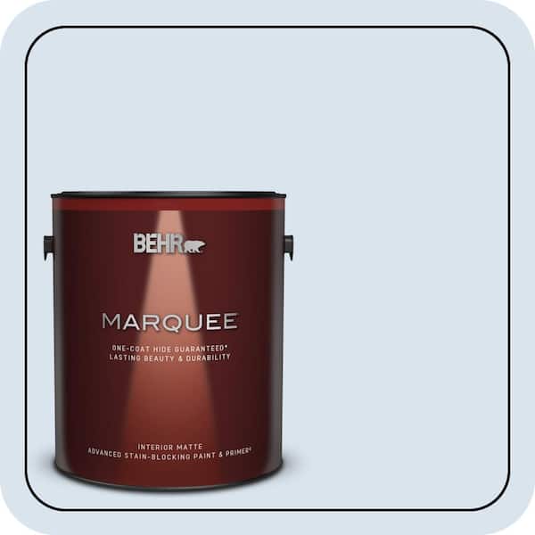 BEHR MARQUEE 1 gal. #590C-2 Ocean Air Matte Interior Paint & Primer (2)