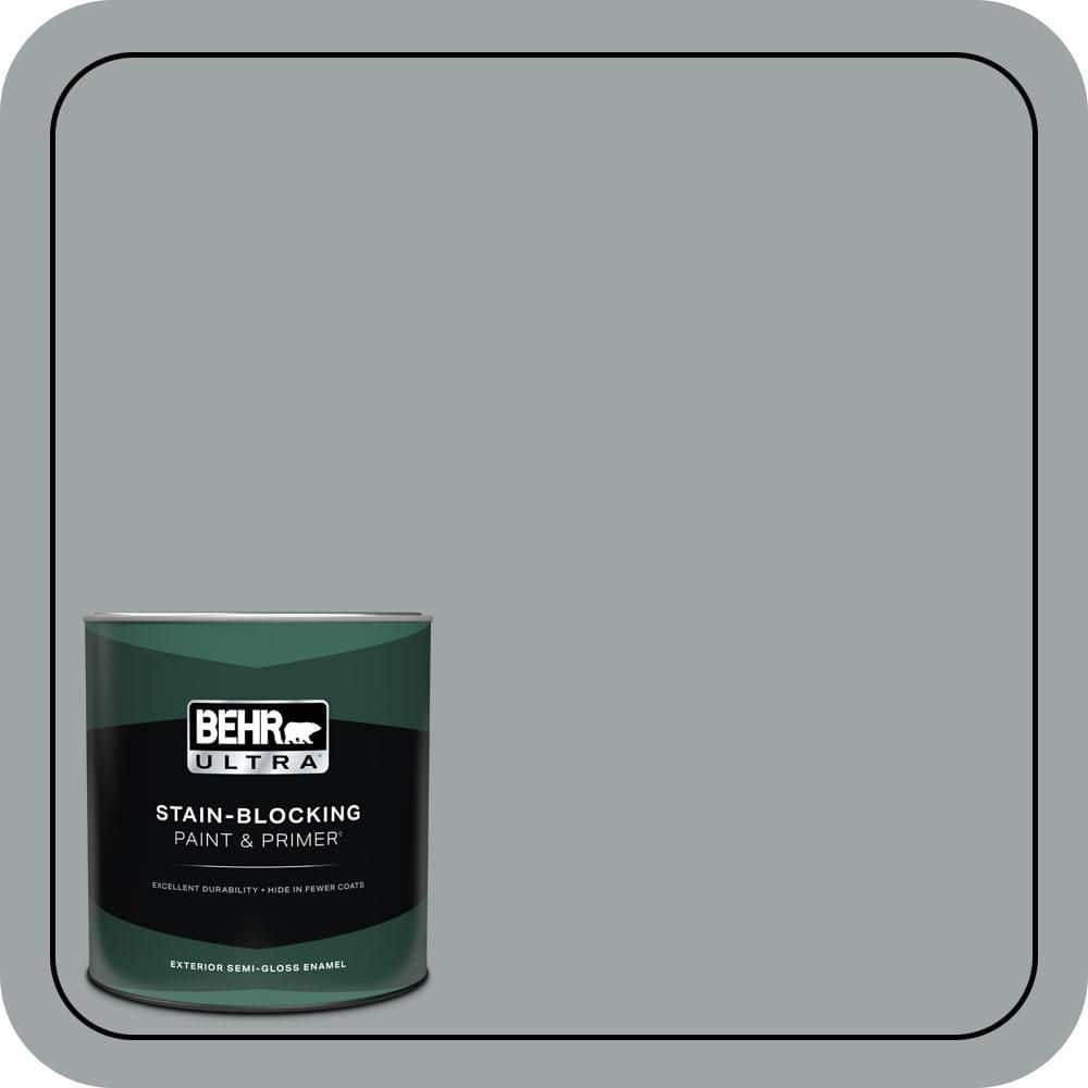 BEHR ULTRA 1 qt. #MQ5-30 Silent Film Semi-Gloss Enamel Exterior Paint & Primer