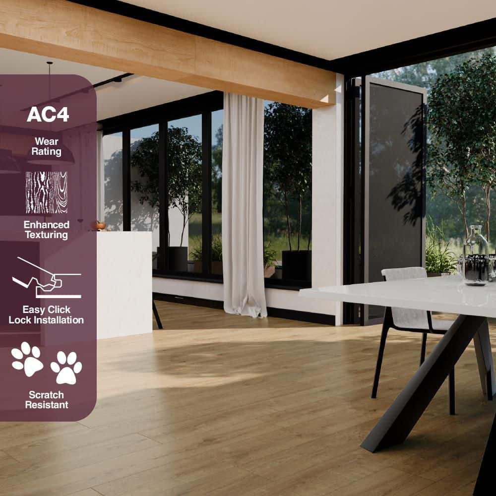 Home Decorators Collection Southern Oak 12 mm T X 7.6 W Waterproof Laminate Flooring (21.06 sq. ft./Case) (4)