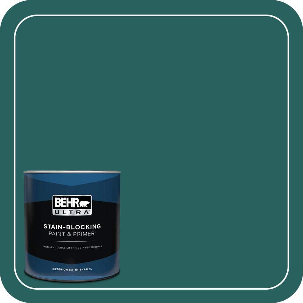 BEHR ULTRA 1 qt. #MQ6-05 Verdant Forest Satin Enamel Exterior Paint & Primer