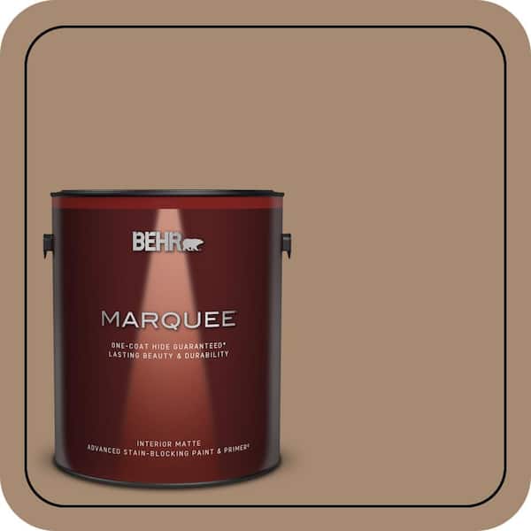 BEHR MARQUEE 1 gal. #N260-5 Distant Land One-Coat Hide Matte Interior Paint & Primer (2)