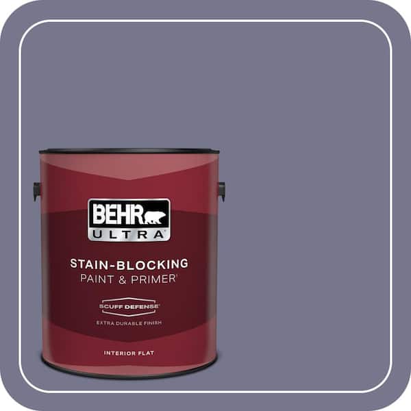 BEHR ULTRA 1 gal. #630F-5 Vintage Extra Durable Flat Interior Paint & Primer (2)