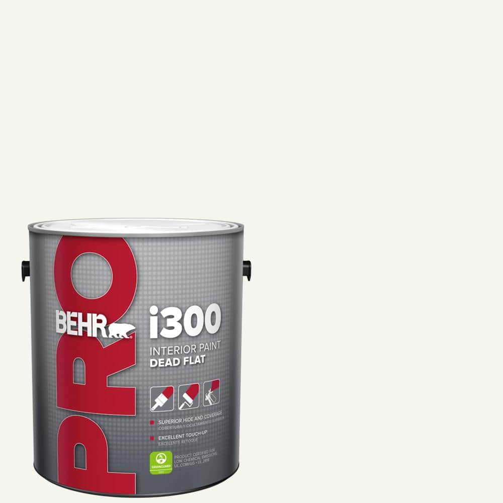 BEHR PRO 1 gal. #75 Polar Bear Dead Flat Interior Paint
