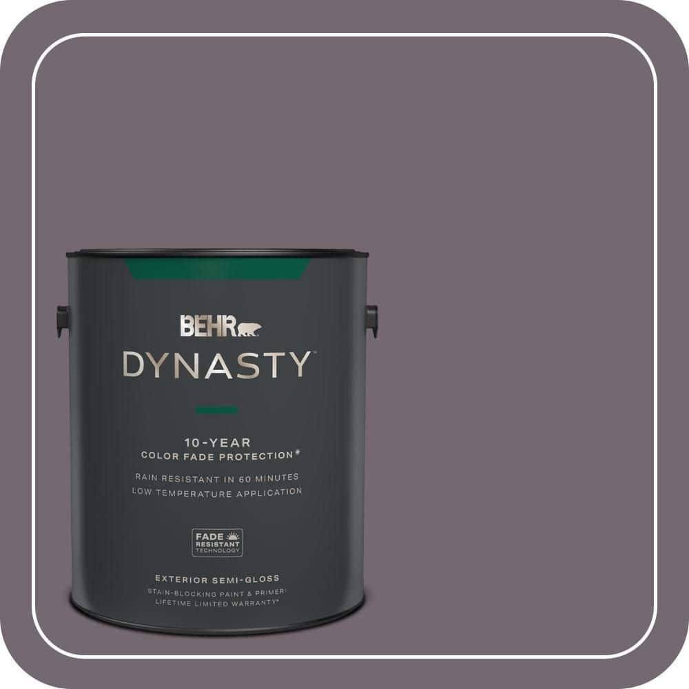 BEHR DYNASTY 1 gal. #MQ1-33 Sultry Smoke Semi-Gloss Exterior Stain-Blocking Paint & Primer