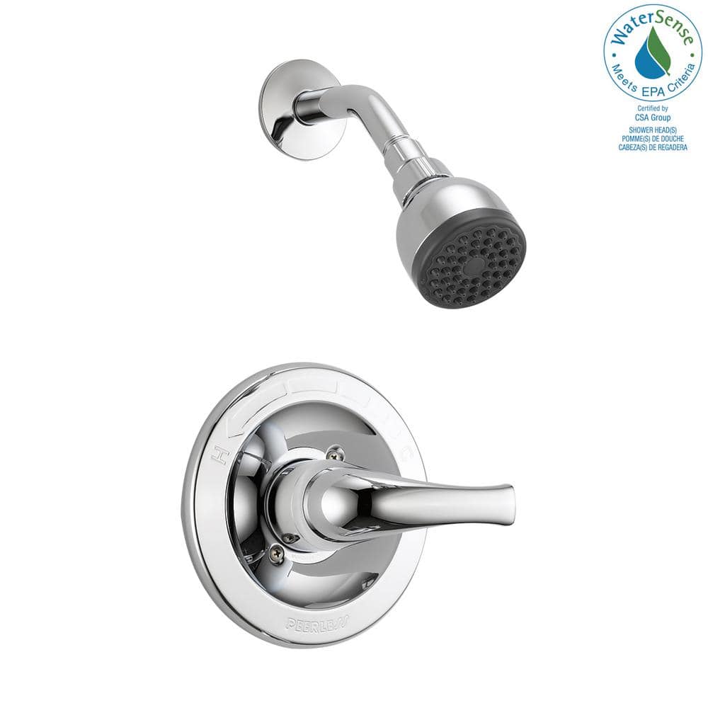 Peerless 1-Handle Wall Mount Shower Faucet Trim Kit in Chrome (Valve Not Included) (2)