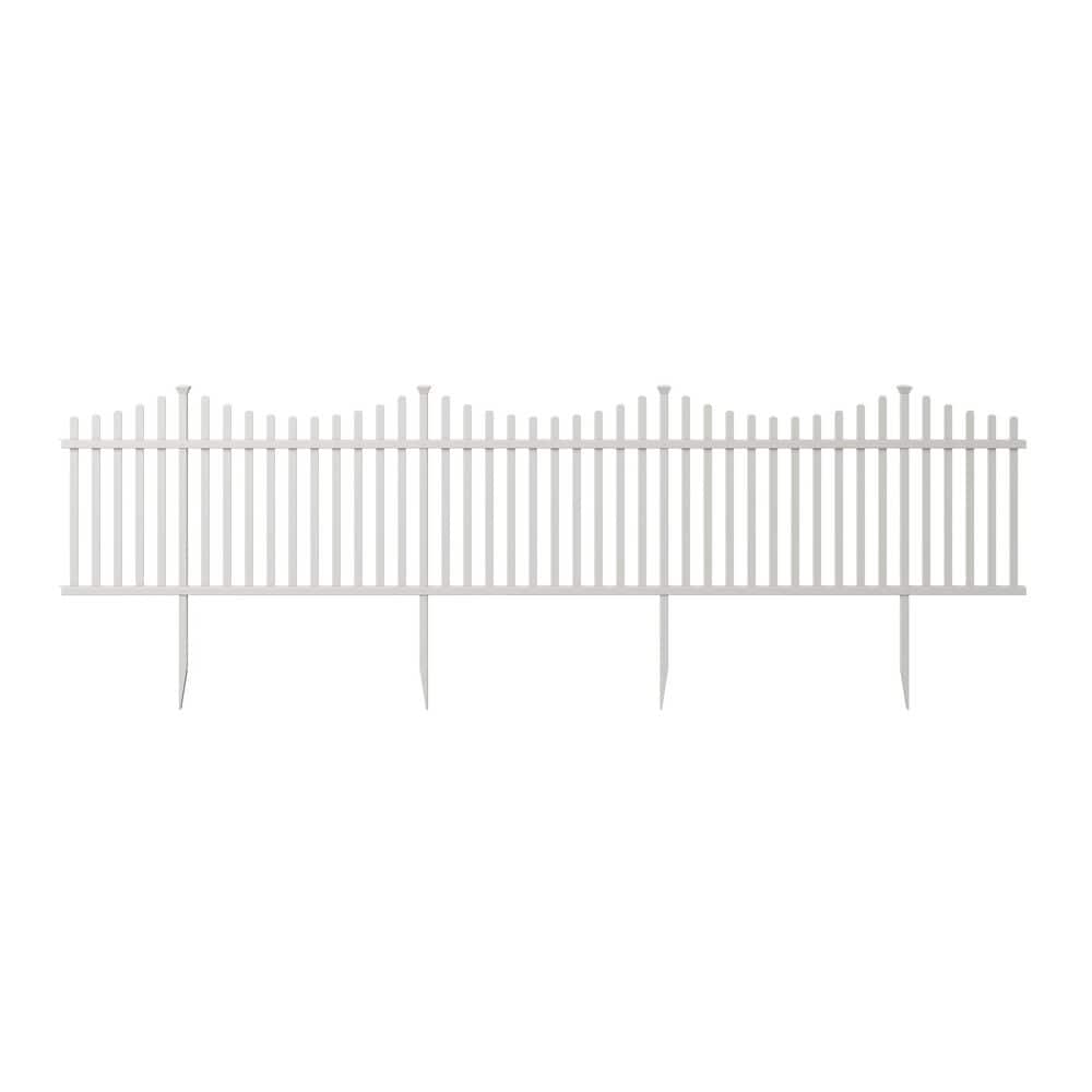 Zippity Outdoor Products 42 in. H x 92 in. W Manchester Semi-Permanent Vinyl Fence Panel Kit (2-Pack) (1)