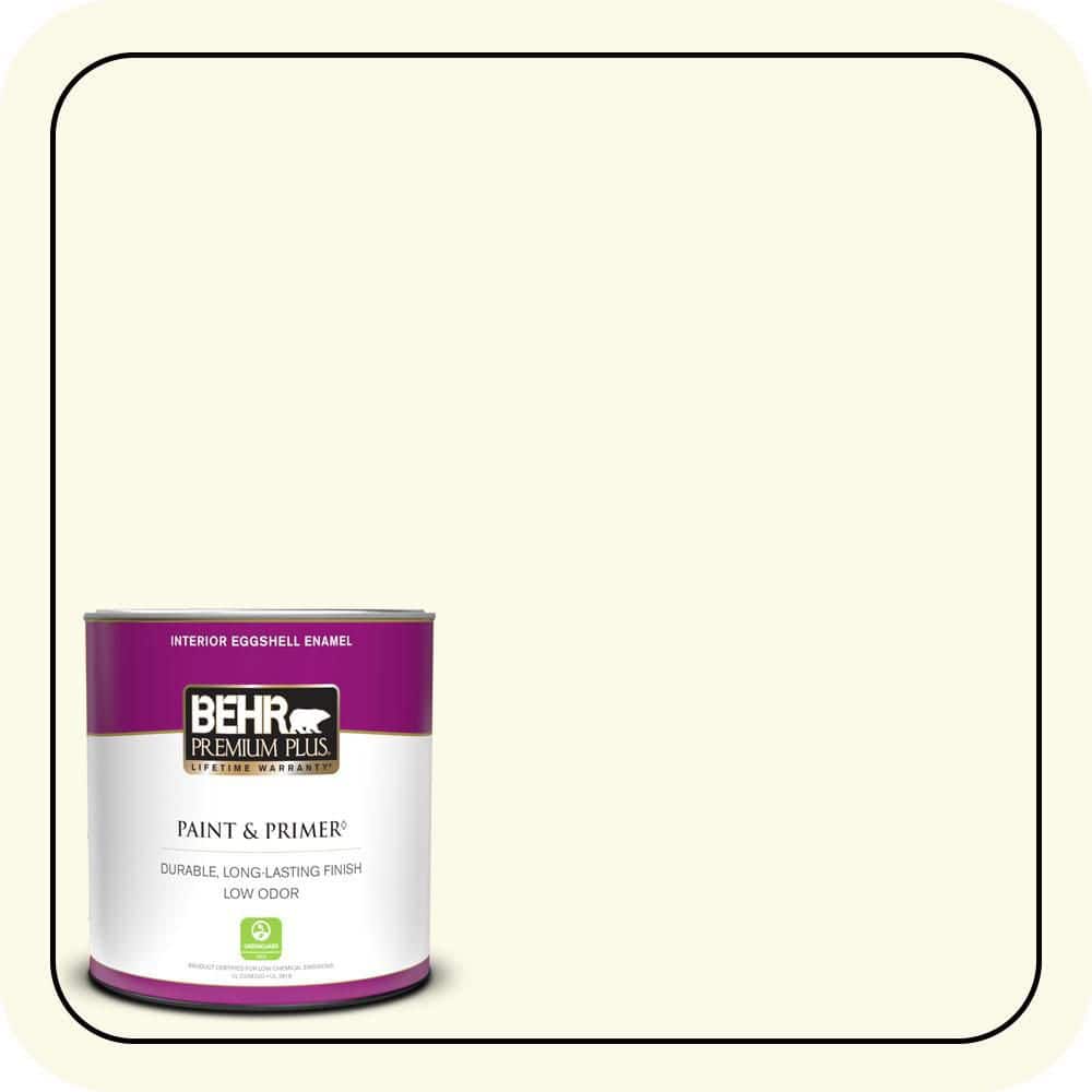 BEHR PREMIUM PLUS 1 qt. #BXC-86 Elderflower Eggshell Enamel Low Odor Interior Paint & Primer