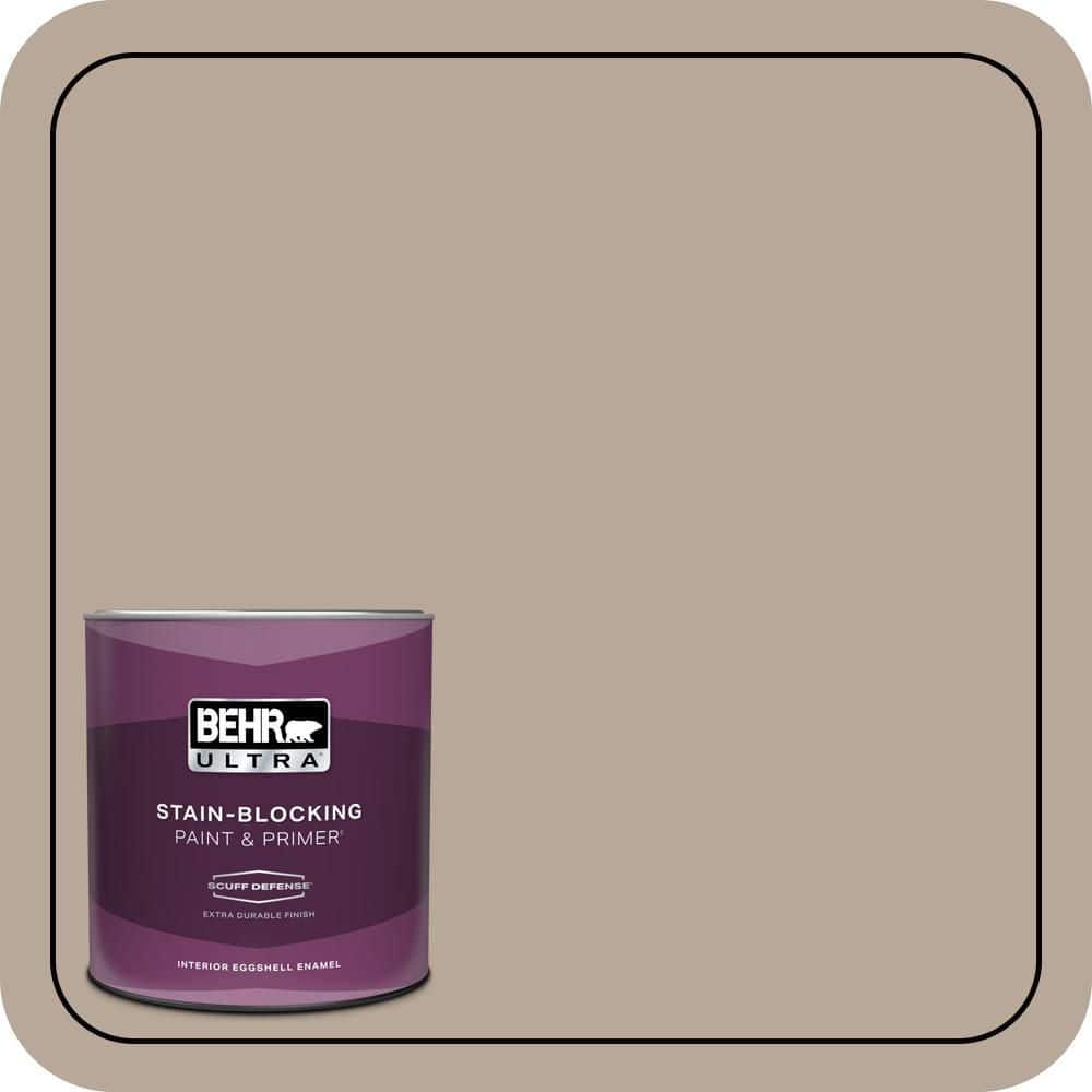 BEHR ULTRA 1 qt. #PPU5-14 Mesa Taupe Extra Durable Eggshell Enamel Interior Paint & Primer