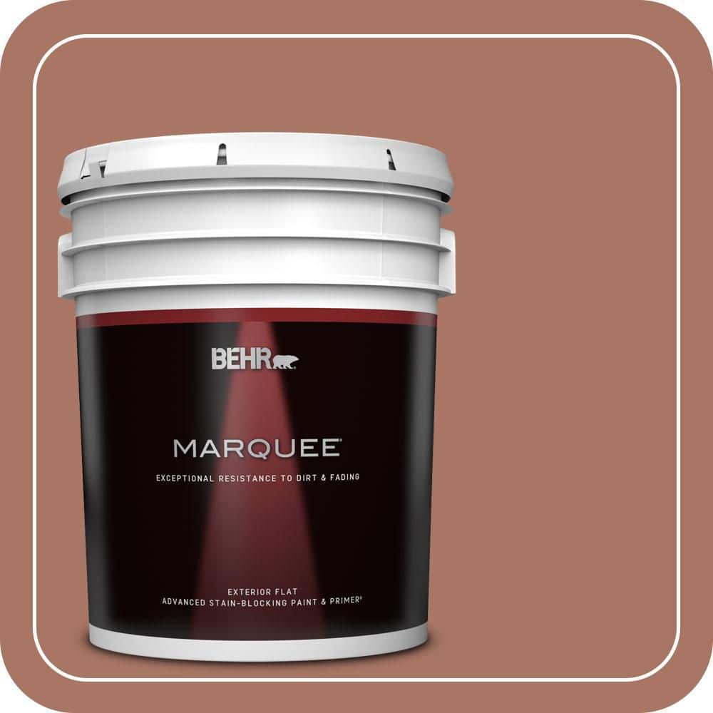 BEHR MARQUEE 5 gal. #MQ1-60 Sienna Flat Exterior Paint & Primer