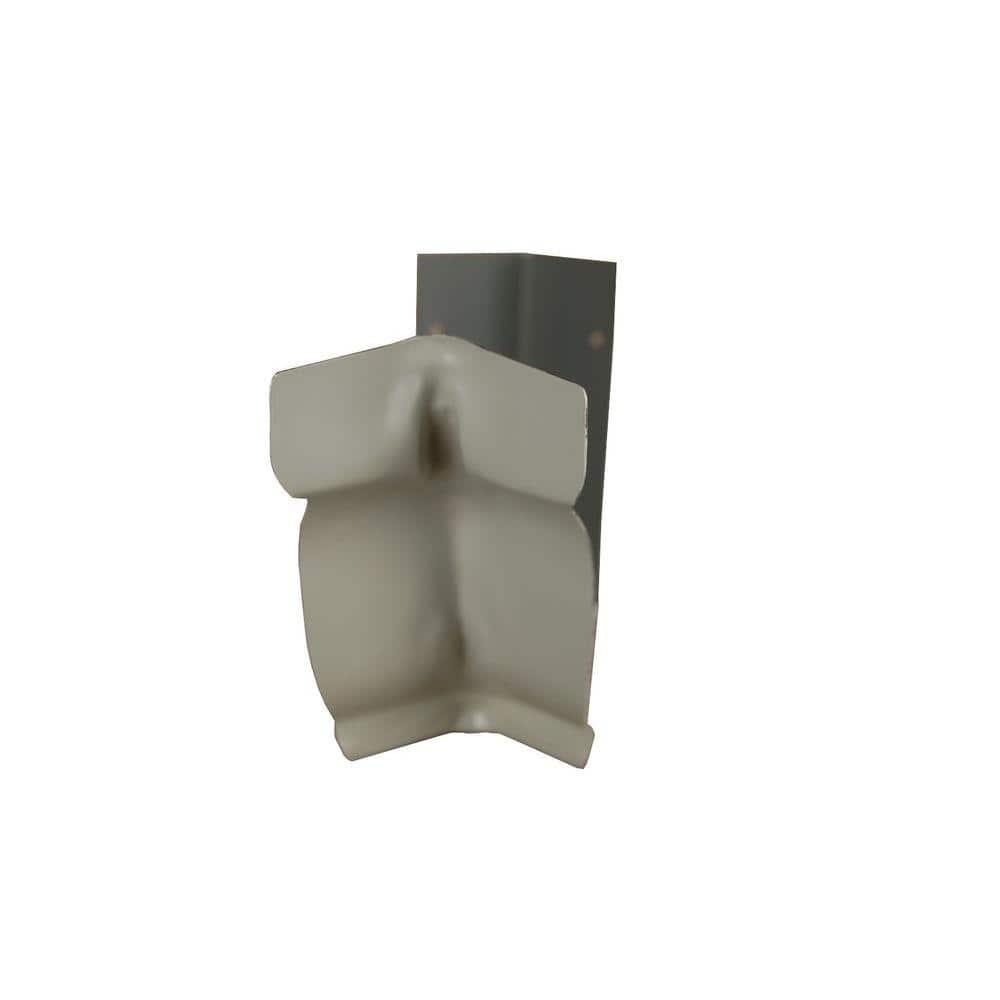 Amerimax 6 in. Pearl Gray Aluminum Inside Strip Miter