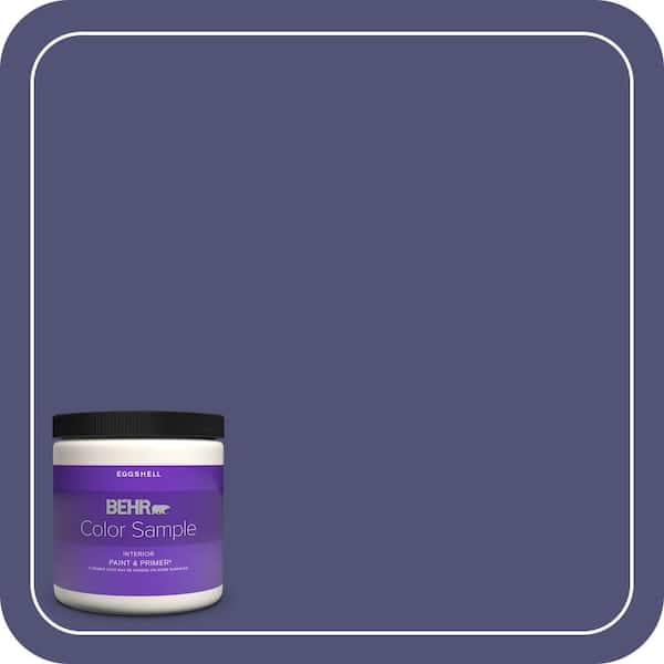 BEHR PREMIUM PLUS 8 oz. #630D-7 Deep Orchid Eggshell Enamel Interior Paint & Primer Color Sample (2)