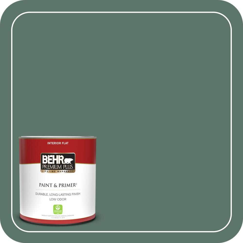 BEHR PREMIUM PLUS #S420-6 Pine Brook Enamel Interior/Exterior Paint & Primer Color Sample (1)