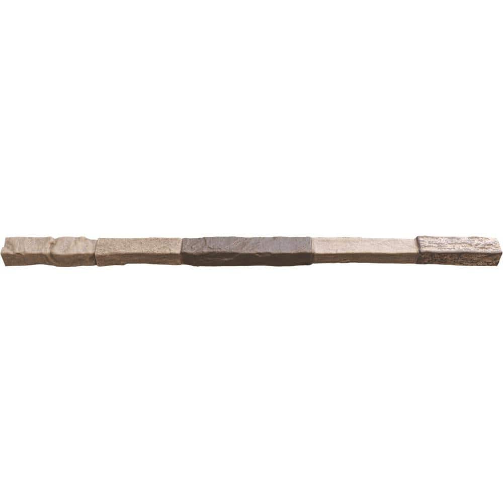 Ekena Millwork 2 in. x 48 in. Polyurethane Universal Trim Sill for StoneWall Faux Stone Siding Panels in Smokey Ridge (1)