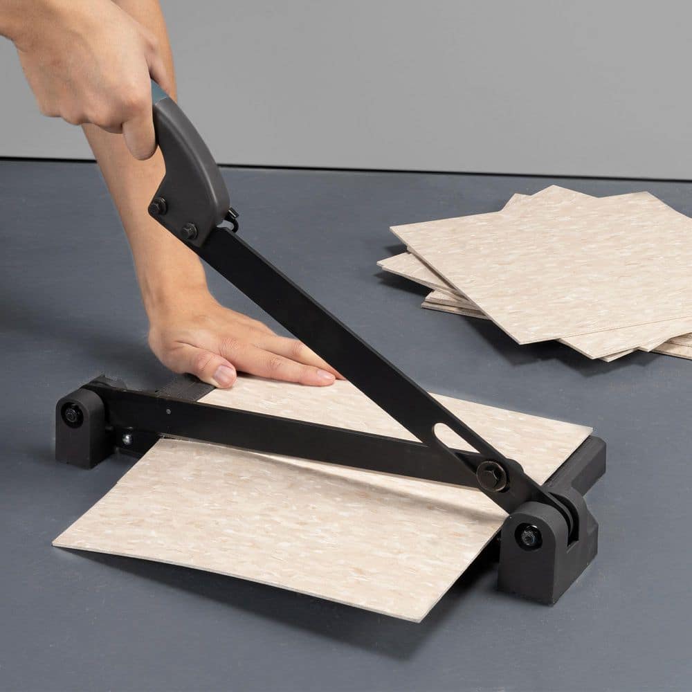 Anvil 12 in. Steel Blade Vinyl Cutter for LVP, LVT, SPC, and VCT Vinyl Flooring (3)