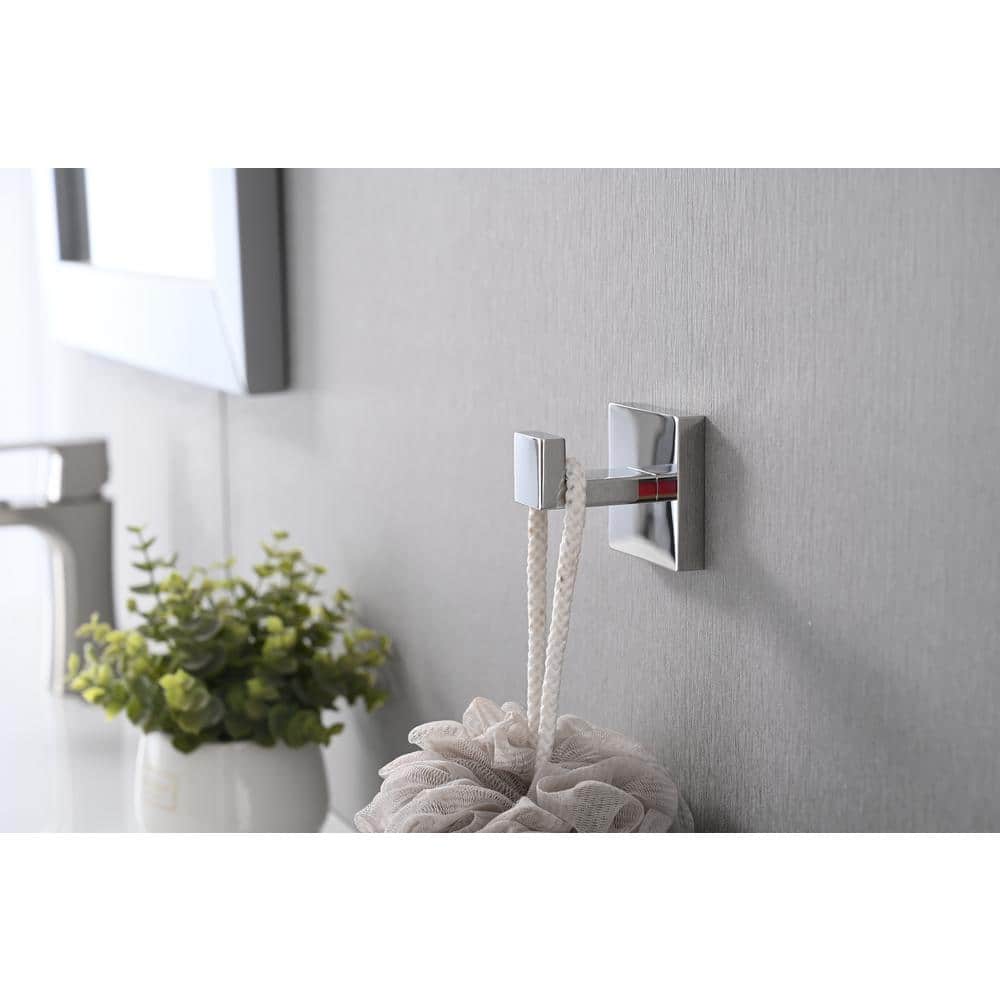 Flynama 4 -Piece Bath Hardware Set with Mounting Hardware in Chrome (2)