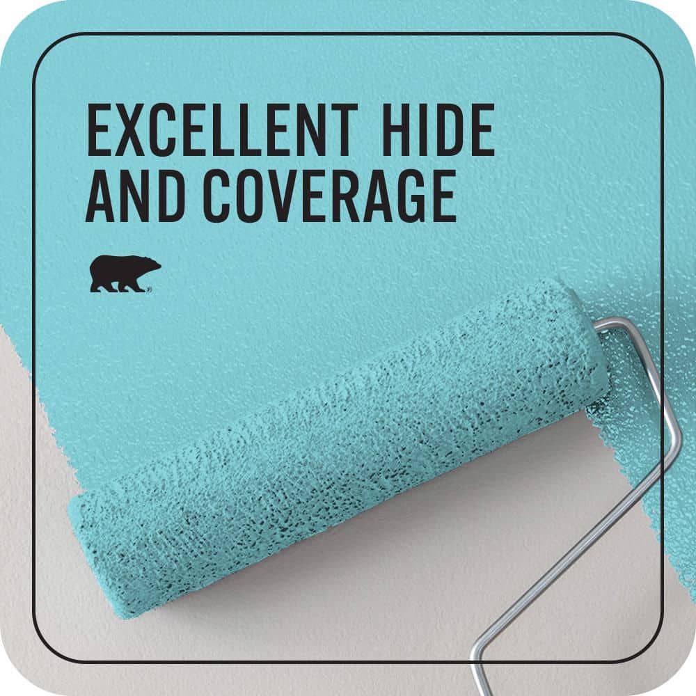 BEHR PREMIUM PLUS #510B-4 Cloudless Enamel EcoMix Plant-Based & Primer (2)