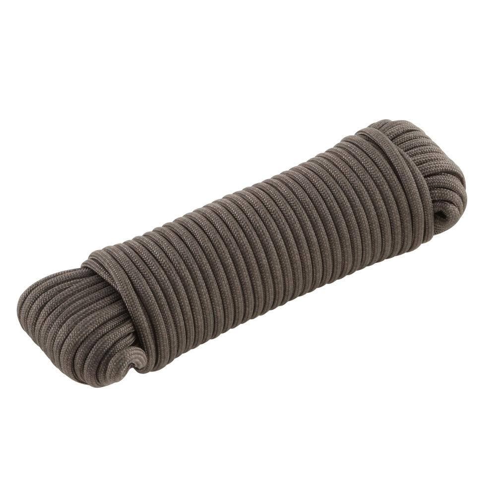 Everbilt 1/8 in. x 50 ft. Grey Premium Nylon Paracord Rope (3)