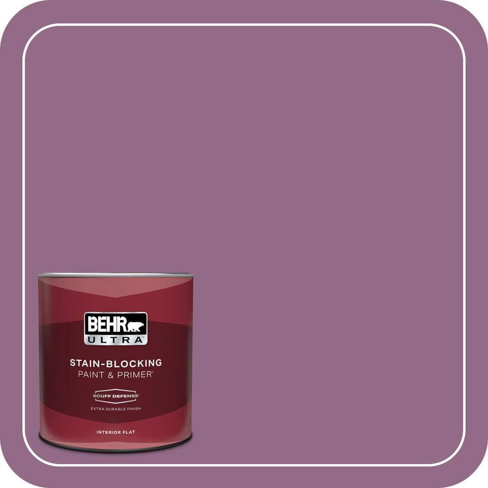 BEHR ULTRA 1 qt. #680D-6 Lantana Extra Durable Flat Interior Paint & Primer
