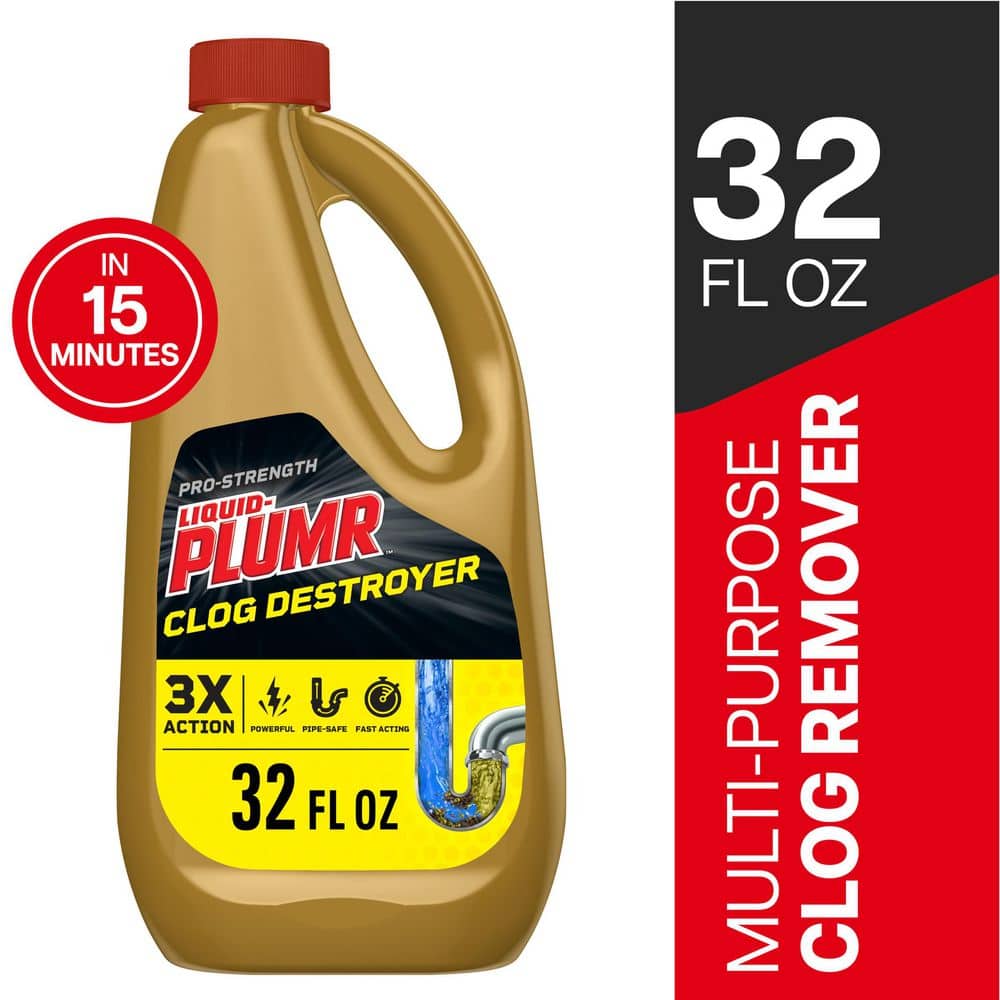 Liquid-Plumr 32 oz. Professional Strength Full Clog Destroyer and PipeGuard Drain Cleaner