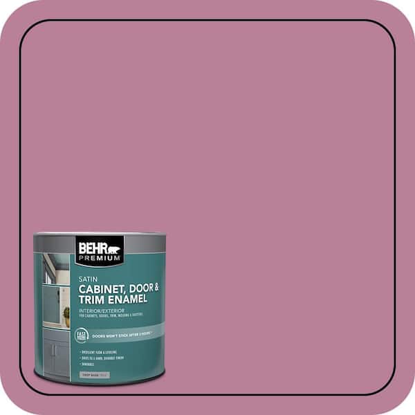 BEHR PREMIUM 1 qt. #M130-5 Cabaret Satin Enamel Interior/Exterior Cabinet, Door & Trim Paint (2)