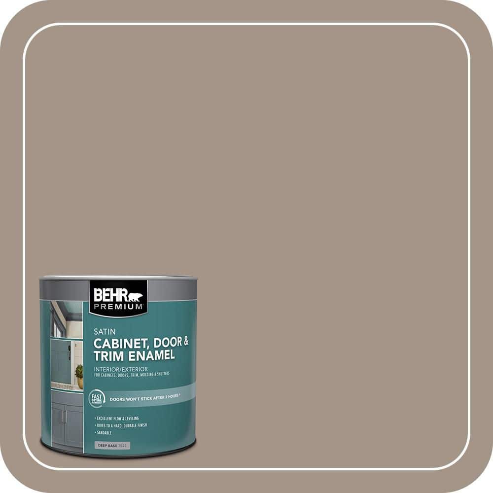 BEHR PREMIUM 1 qt. #HDC-NT-04A Clay Satin Enamel Interior/Exterior Cabinet, Door & Trim Paint (1)