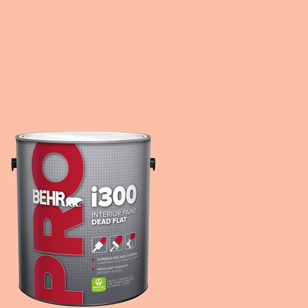 BEHR PRO 1 gal. #220A-3 Sweet Apricot Dead Flat Interior Paint