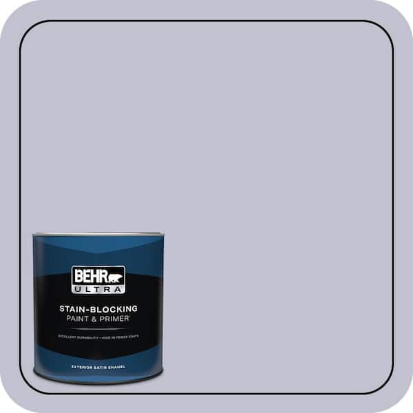 BEHR ULTRA 1 qt. #S550-2 Powder Lilac Satin Enamel Exterior Paint & Primer (2)