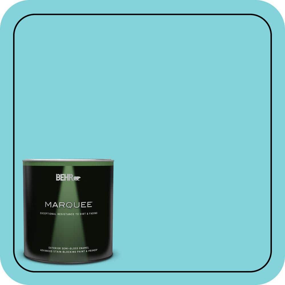 BEHR MARQUEE 1 qt. #510B-4 Cloudless Semi-Gloss Enamel Exterior Paint & Primer
