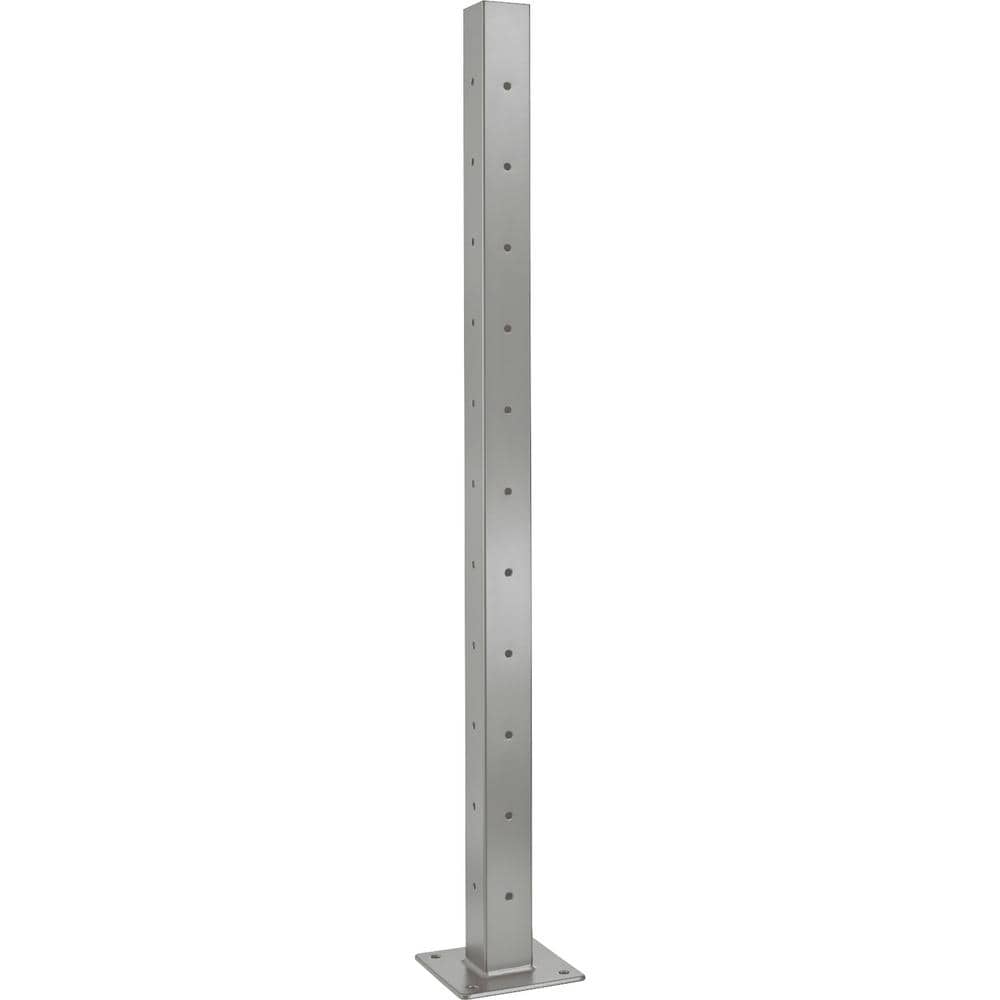 CityPost Deck Corner Post: 36 in. Base Mount: Grey (1)