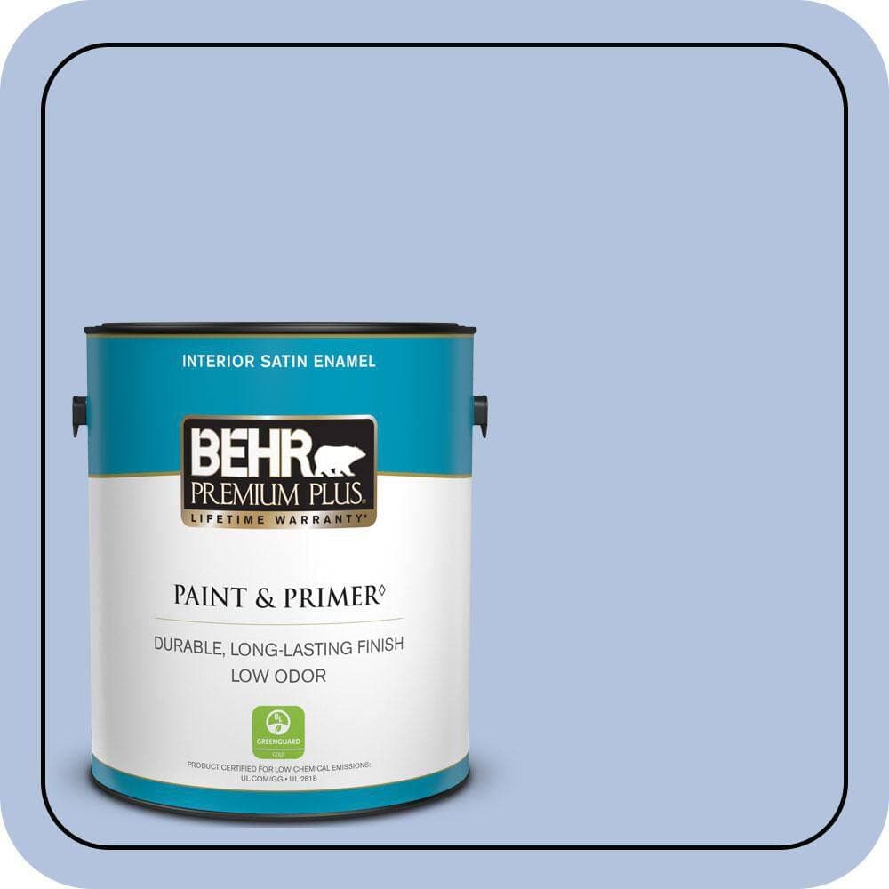 BEHR PREMIUM PLUS 1 gal. #M540-3 Eternal Elegance Satin Enamel Low Odor Interior Paint & Primer