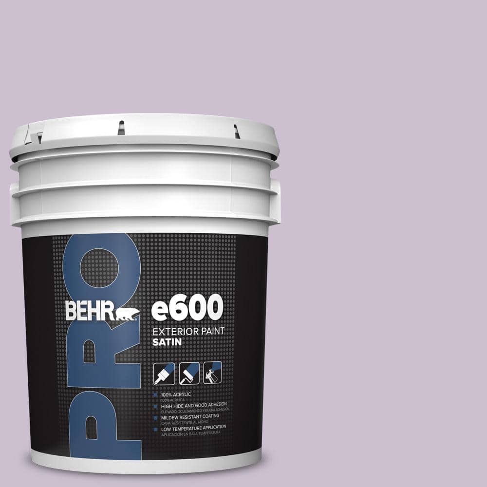 BEHR PRO 5 gal. #S100-2 Romantic Poetry Satin Exterior Paint
