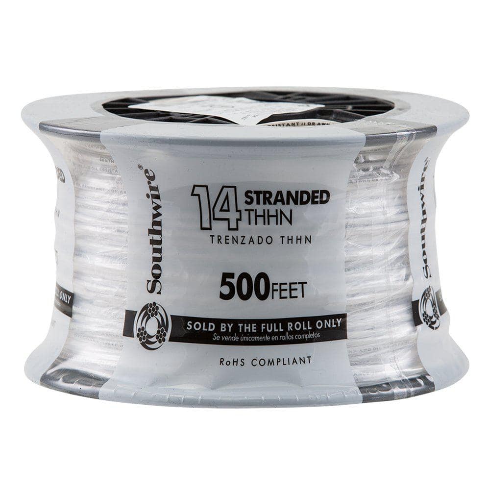 Southwire 2500 ft. 14 White Stranded CU THHN Wire (1)