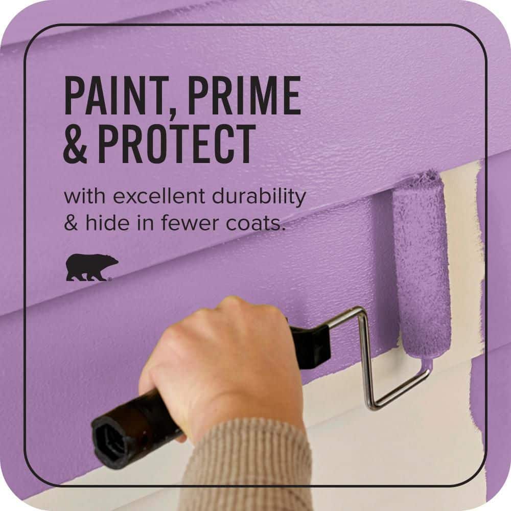 BEHR ULTRA 1 gal. #P100-5 I Heart Potion Satin Enamel Exterior Paint & Primer (3)