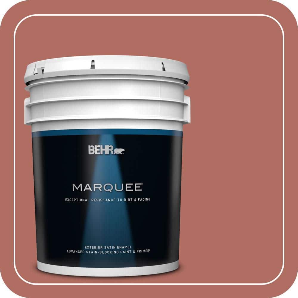 BEHR MARQUEE 5 gal. #MQ1-22 Scene Stealer Satin Enamel Exterior Paint & Primer