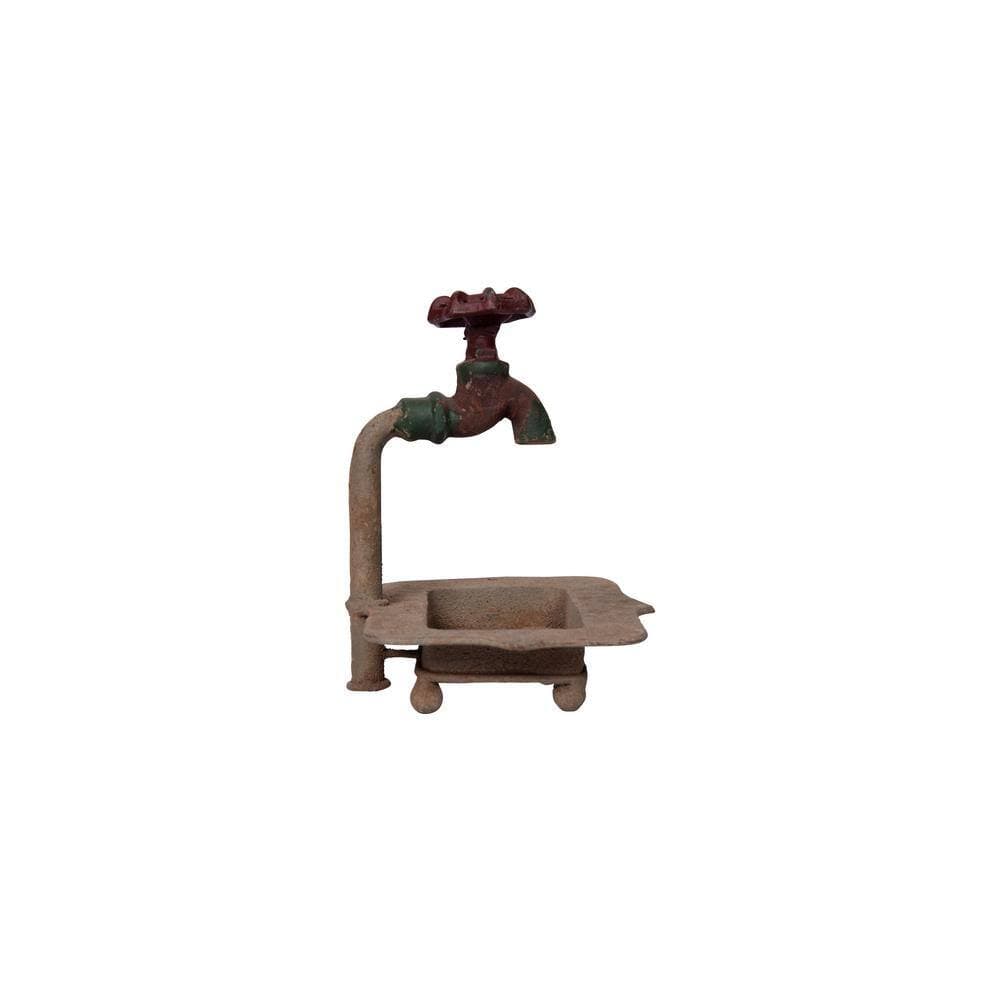 Storied Home 7 in. H Aged-Bronze Vintage Faucet Soap Holder (2)