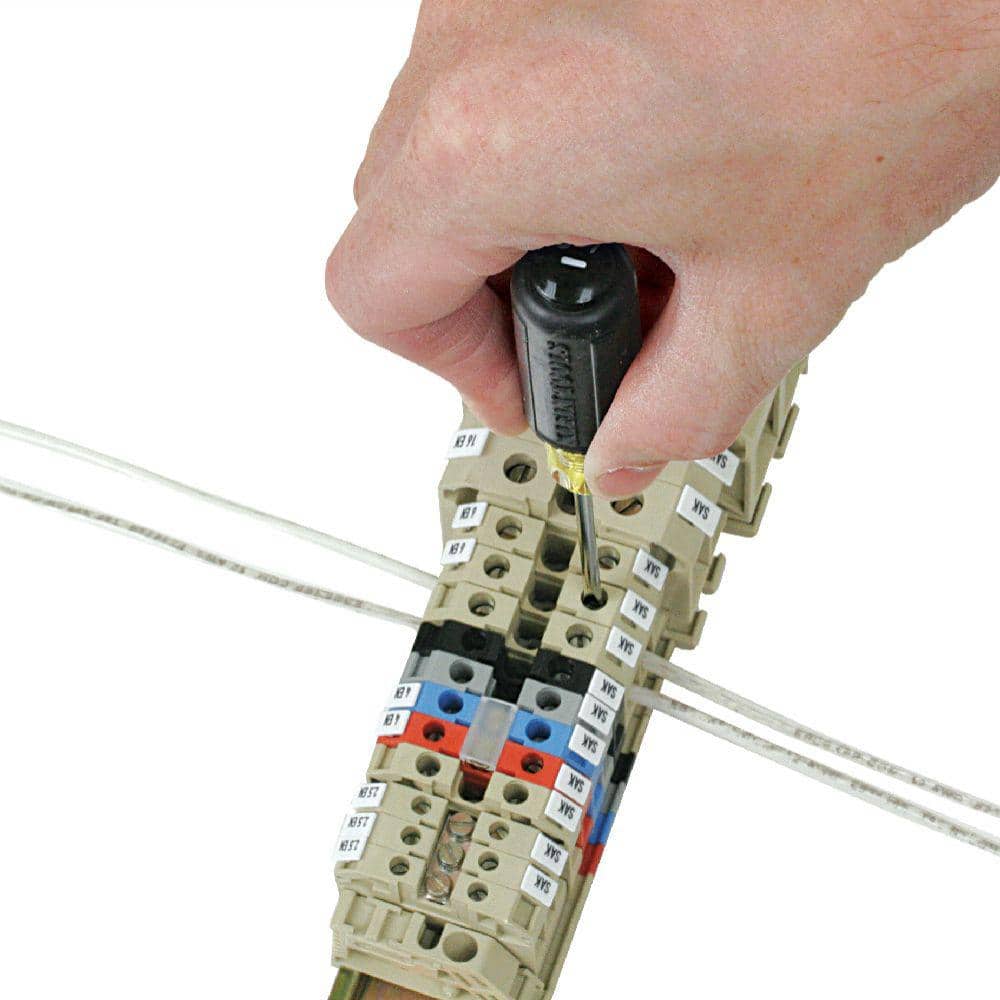Klein Tools 1/8 in. Terminal Block Screwdriver with 4 in. Shank- Cushion Grip Handle (3)