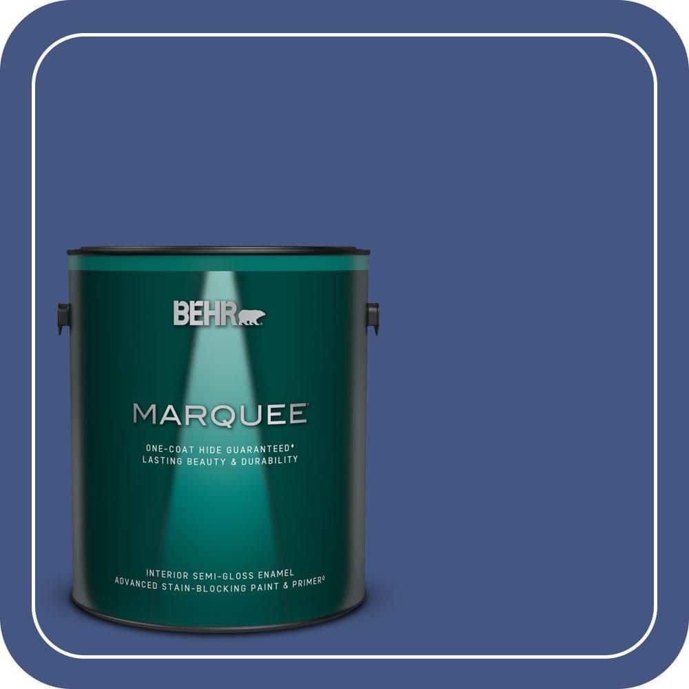 BEHR MARQUEE 1 gal. #S-H-600 Sailor Semi-Gloss Enamel Interior Paint & Primer