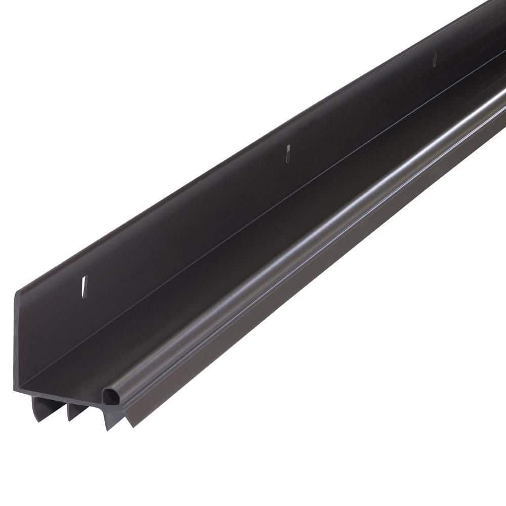 M-D Building Products 2 in. x 36 in. Brown Vinyl L-Shape Screw-on Door Bottom Weatherstripping (2)