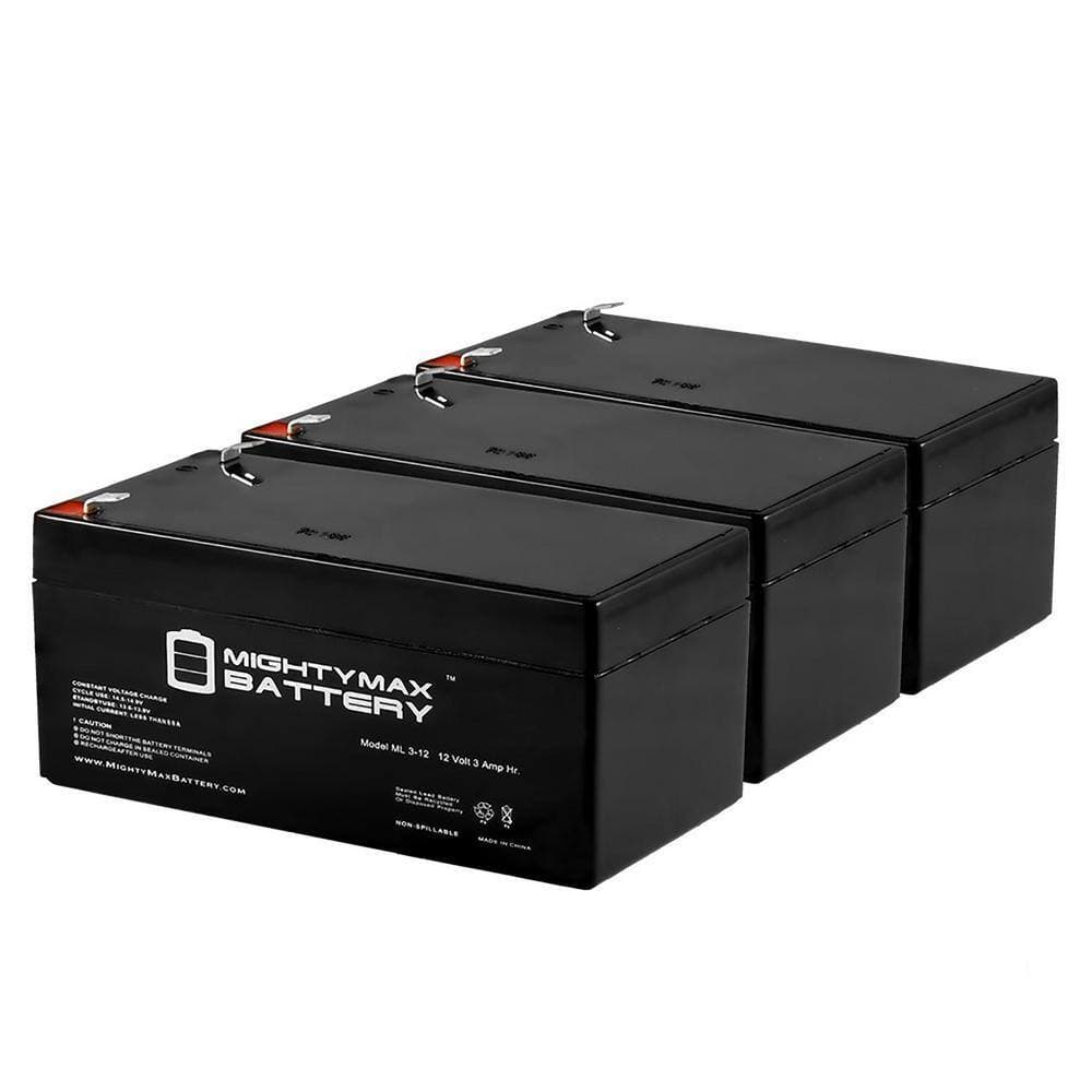 MIGHTY MAX BATTERY 12-Volt 3AH SLA Replacement Battery for Casil CA1233-3 Pack (1)