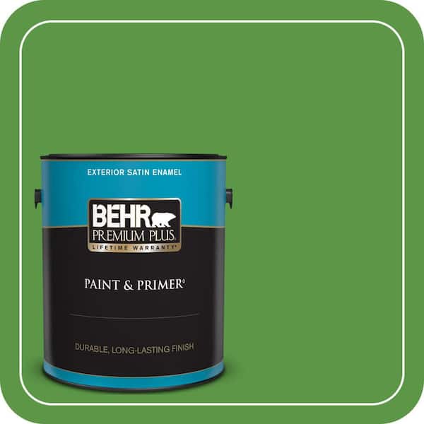 BEHR PREMIUM PLUS #430B-7 Cress Green Enamel Low Odor & Primer (2)