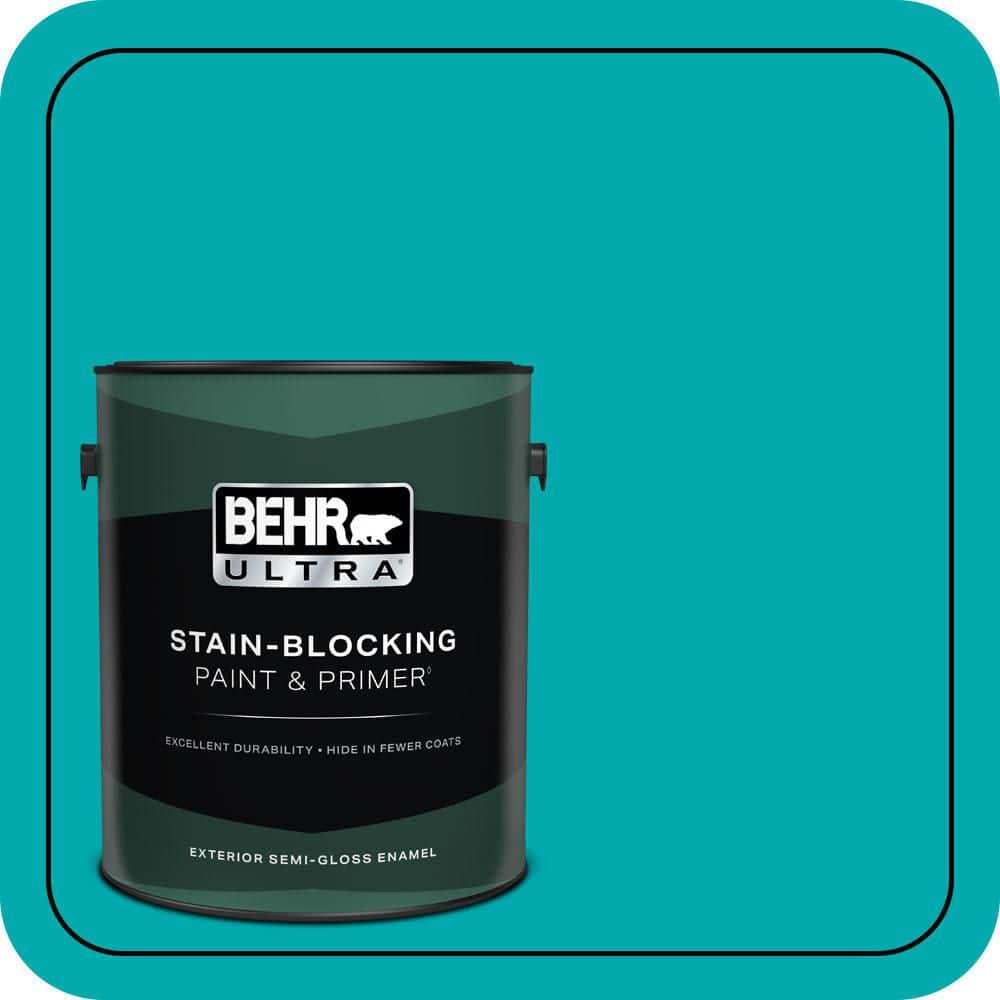BEHR ULTRA 1 gal. #P460-5 Fiji Semi-Gloss Enamel Exterior Paint & Primer