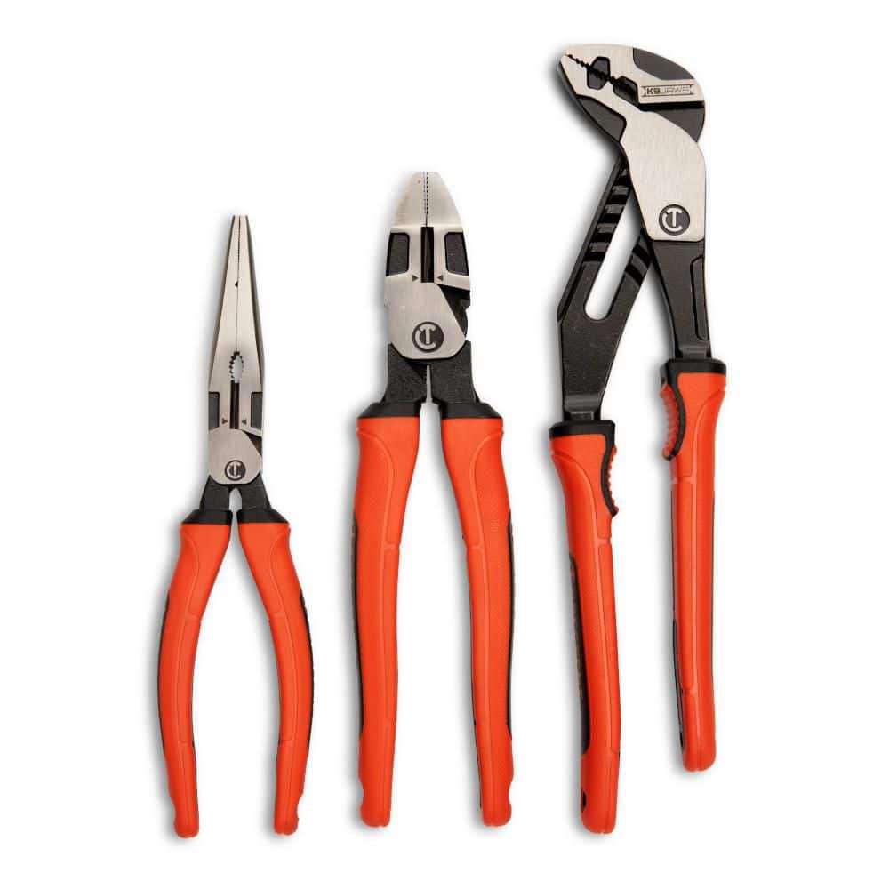Crescent Z2 Mixed Pliers Set with Dual Material Grips (3-Piece)