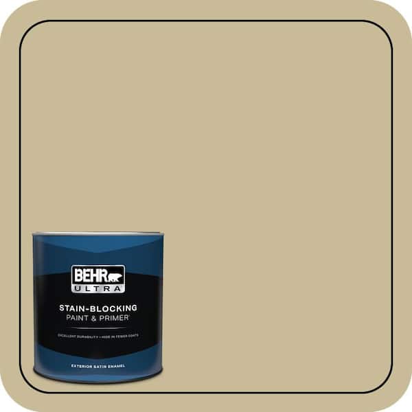 BEHR ULTRA 1 qt. #PPU8-09 Tea Bag Satin Enamel Exterior Paint & Primer (2)