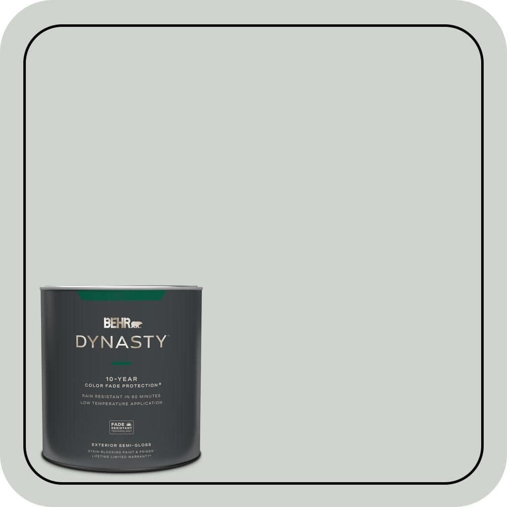 BEHR DYNASTY 1 qt. #PPU12-11 Salt Glaze Semi-Gloss Exterior Stain-Blocking Paint & Primer