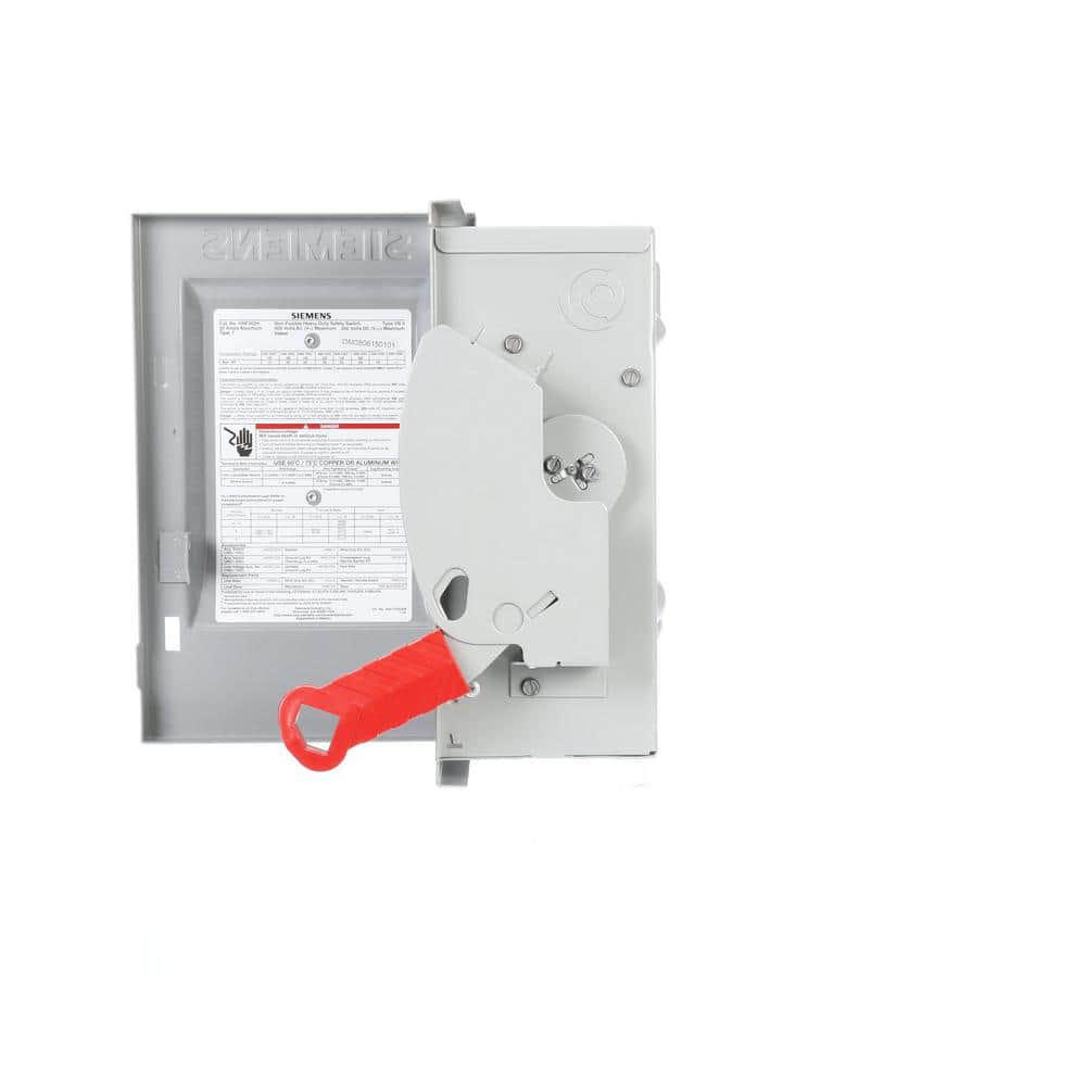 Siemens Heavy Duty 60 Amp 600-Volt 3-Pole Indoor Non-Fusible Compact Safety Switch (2)