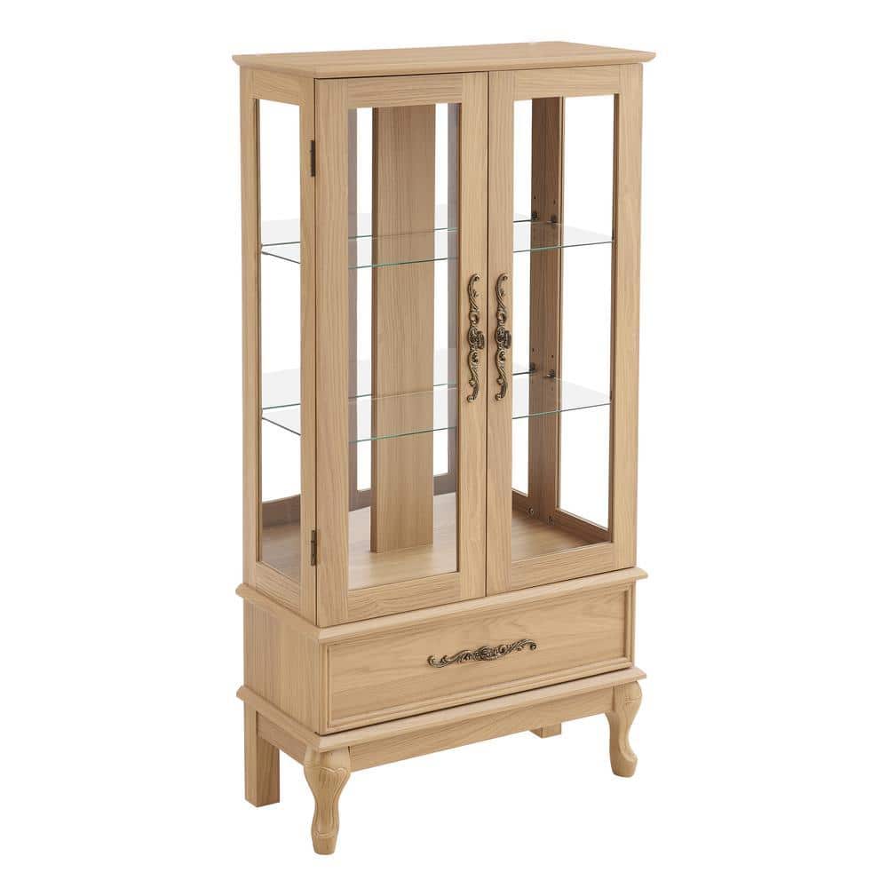 COWLOWN 25.98 in. W x 11.81 in. D x 51.58 in. H Bathroom Light Brown Linen Cabinet (1)