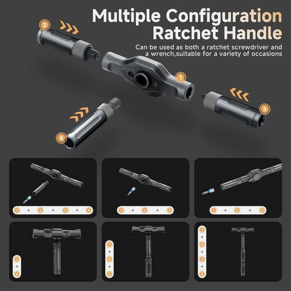 Laybus 42 in 1 Magnetic Screwdriver Set, Portable Compact Repair Tool Kit, Multi Bit Screw Drive with Storage Case (3)
