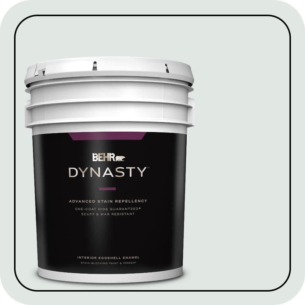 BEHR DYNASTY 5 gal. #490E-1 Glimmer Eggshell Enamel Interior Stain-Blocking Paint & Primer